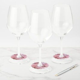 Etiquetas de papel para copa de vino con cristal d