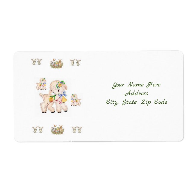 Etiquetas de Pascua (Frente)