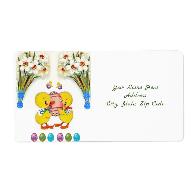 Etiquetas de Pascua (Frente)