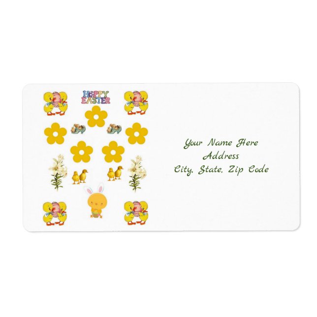 Etiquetas de Pascua (Frente)