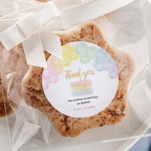 Etiquetas de Pegatina de cumpleaños en globo arcoi