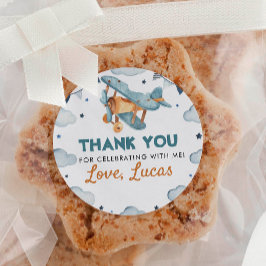 Etiquetas de Pegatinas de cumpleaños de avión de v