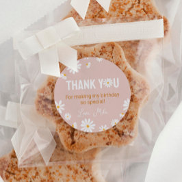 Etiquetas de Pegatinas de cumpleaños de Boho Pink 