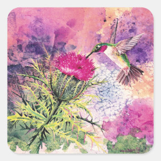 Etiquetas de Pegatinas de impresión de Hummingbird