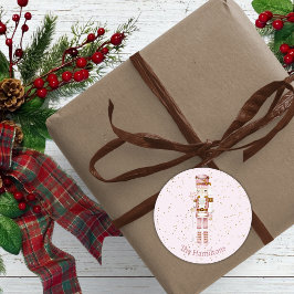 Etiquetas de pegatinas navideñas para ballet de pe