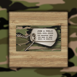 Etiquetas de perro de camo verde Hunter