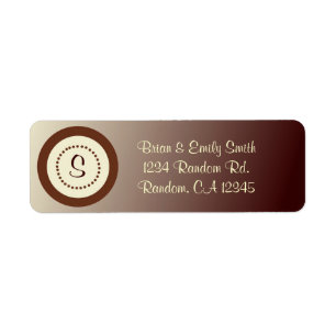 Etiquetas de personalizable de color marrón natura