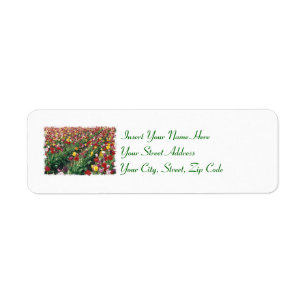 Etiquetas de Personalizable Tulips