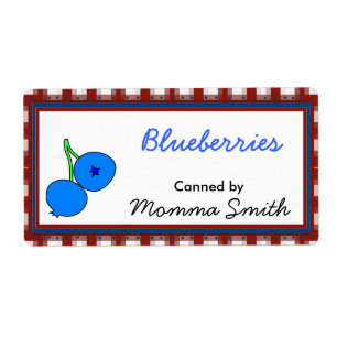 Etiquetas de Personalizado de arenque de Blueberri