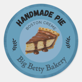Etiquetas de personalizado de la crema de Boston |