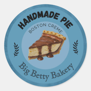 Etiquetas de personalizado de la crema de Boston  