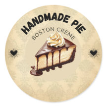 Etiquetas de personalizado de la crema de Boston |