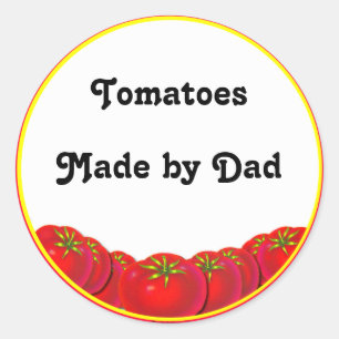 Etiquetas de Personalizado de tomates de cosecha p
