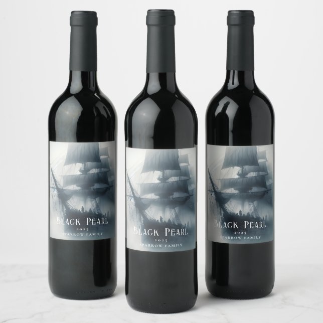 Etiquetas de Personalizado pirata de vino (Botellas)