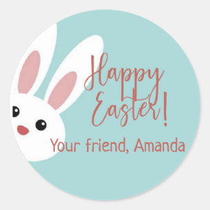 Etiquetas de personalizados de conejito de Pascua 