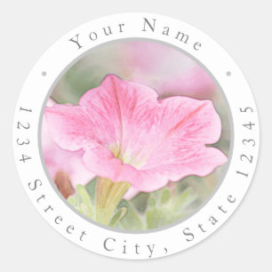 Etiquetas de Petunias rosadas de ensueño