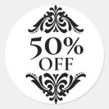 Etiquetas de Porcentaje de Descuento para Tiendas 