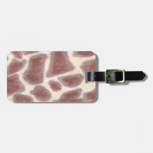 Etiquetas de portaequipajes del patrón de giraffe