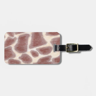 Etiquetas de portaequipajes del patrón de giraffe