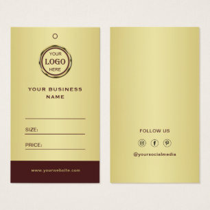 Etiquetas de precio con diseño de oro rojo oscuro,