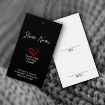 Etiquetas de precio de pantalla colgantes de ropa