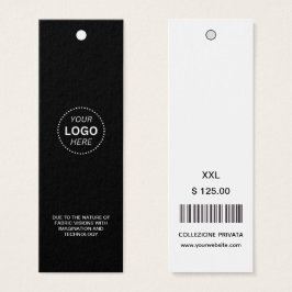 Etiquetas de precio de tienda de código de barras 