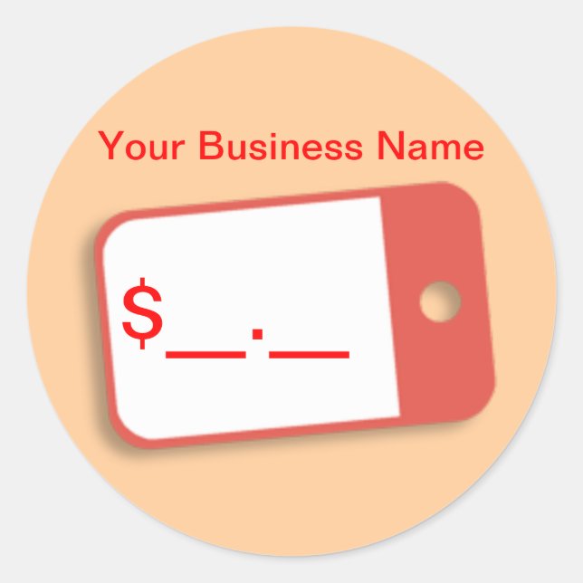 Etiquetas de precios de mercancías (Anverso)