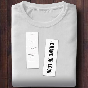 Etiquetas de precios de venta de ropa de marca de 