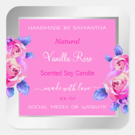 Etiquetas de presentación de productos de color ro