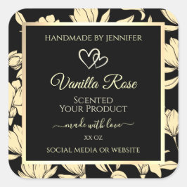 Etiquetas de presentación de productos florales de