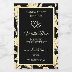 Etiquetas de presentación de productos florales de