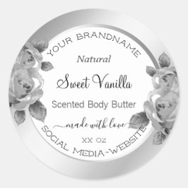 Etiquetas de presentación de productos florales en