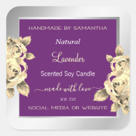 Etiquetas de presentación de productos florales mo