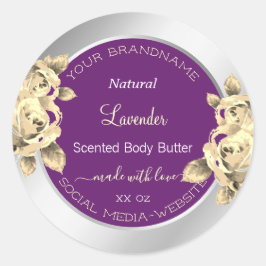 Etiquetas de presentación de productos florales mo