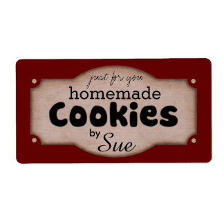 Etiquetas de producción de cookies de época person
