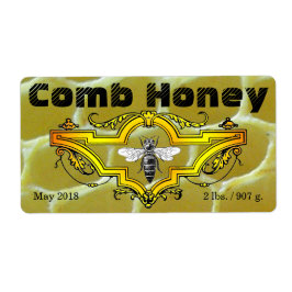 Etiquetas de producto de "Comb Honey" Jar