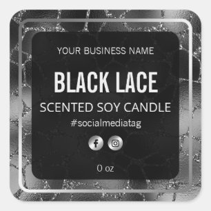 Etiquetas de producto de impresión de jirafa negra