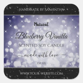 Etiquetas de producto de Purpurina de esparkling a