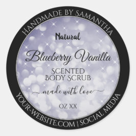 Etiquetas de producto de Purpurina de esparkling a