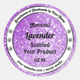 Etiquetas de producto de Purpurina de esparkling p