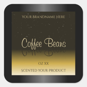 Etiquetas de producto elegantes de degradado beige