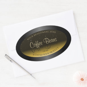 Etiquetas de producto elegantes de degradado beige
