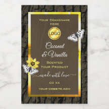 Etiquetas de producto Madera Grano Marrón Oscuro D