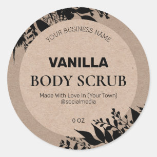 Etiquetas de producto rusticas