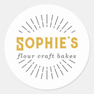 Etiquetas de productos con logotipo de panadería B