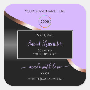 Etiquetas de productos con logotipo de Rosa de Oro
