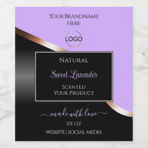 Etiquetas de productos con logotipo de Rosa de Oro
