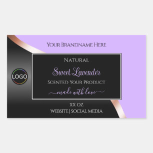 Etiquetas de productos con logotipo de Rosa de Oro