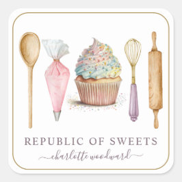 Etiquetas de productos de Baker Pastry Chef Baker