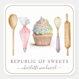 Etiquetas de productos de Baker Pastry Chef Baker